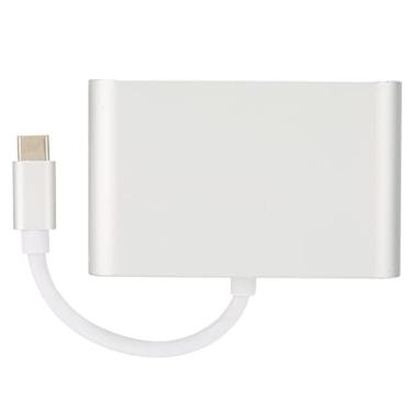 Imagem de Tipo C para HUB VGA, Estenda a Interface USB 3.0 Tipo C 3 em 1 Adaptador Núcleo de Fio de Cobre Estanhado para Mouse Teclado U Disco
