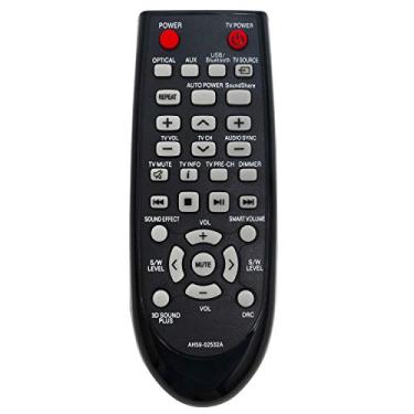 Imagem de Novo controle remoto de substituição AH59-02532A para sistema de barra de som Samsung HW-F355 HW-F355/ZA HW-F355/ZC HW-FM35 HW-FM35/ZA HWF355 HWF355/ZA HWF355/ZC HWFM35 HWFM35/ZA