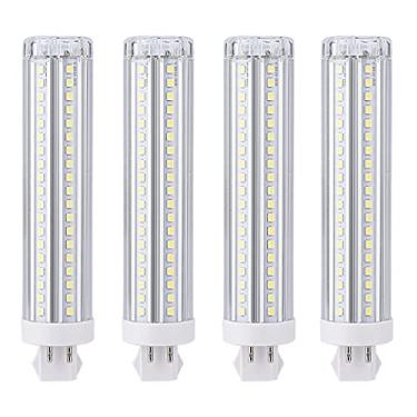 Imagem de 4 peças Lâmpada LED G24q 12W 360 graus feixe G24q base modificada lâmpada PL 36W substituição CFL (remoção/reator de derivação) (branco natural)