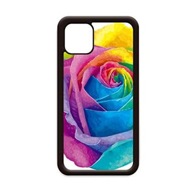 Imagem de Rainbow Gay Lésbica Flor LGBT para iPhone 11 Pro Max Capa para Apple Mobile Case Shell