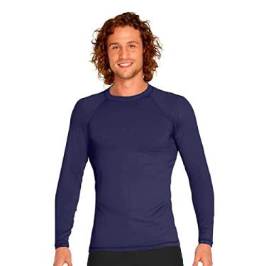 Imagem de Blusa Camiseta Termica manga Longa Proteção Solar UV 50 Adulto Esport Prime (Azul, G (40-42))