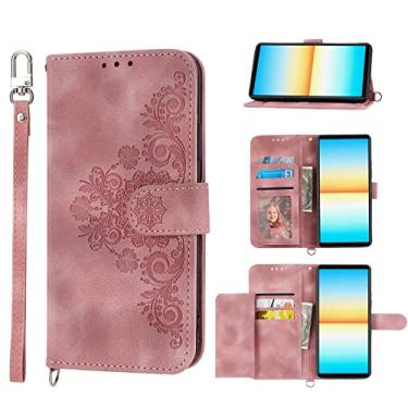 Imagem de Capa protetora para telefone Compatible with Sony Xperia 10 IV(PDX-225 Wallet Case with Credit Card Holder,Premium Soft PU Leather Case,Magnetic Closure Shockproof Case Shockproof Cover Pocket Capas p