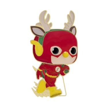 Imagem de Funko Pop! Pin: DC Super Heroes Holiday - The Flash Holiday Dash