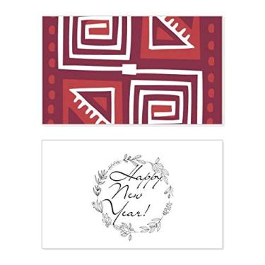 Imagem de Vinho tinto Cor Totems Mexico Civilização Antiga Ano Novo Cartão de felicitações Mensagem Bless Presente