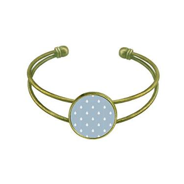 Imagem de Bracelete retrô com estampa de nuvem com gotas de chuva