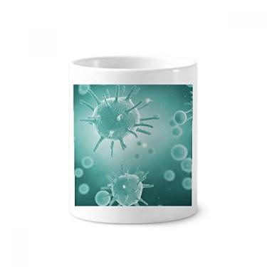 Imagem de Suporte para caneta de escova de dentes com desenho de microscópio de imagem de célula de criatura, suporte de cerâmica, copo lápis