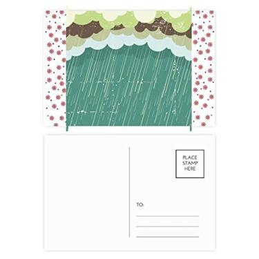 Imagem de Rain Cloud Sea Weather Pattern Christmas Christmas Christmas Flower Celebration Cartão postal Blessing Mailing Card