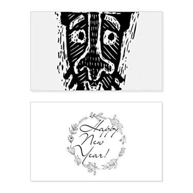 Imagem de Álcool Indian Flamen Sacrifice Totem Ano Novo Cartão de felicitações Mensagem de Abençoamento Presente