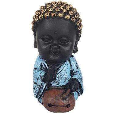 Imagem de Buda Menino Da Saúde 9 cm Resina + Incenso