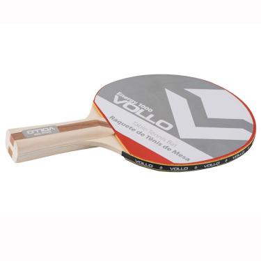 Imagem de Raquete De Tênis De Mesa Energy 1000 - Jogador Avançado Vermelha e Preta - Vollo Sports
