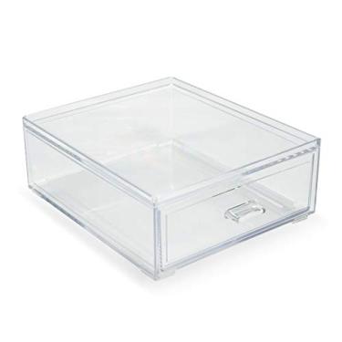 Imagem de Caixa Organizadora Modelo Empilhavel de Acrilico 18x16x7 cm Ref. 1087 - Paramount