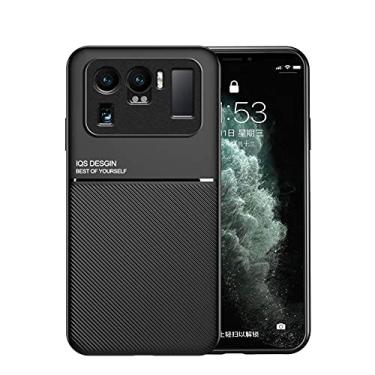 Imagem de Kepuch Mowen Case Capas Placa de Metal Embutida para Xiaomi 11 Ultra - Preto