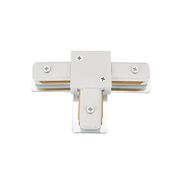 Imagem de Conector Em T Branco Para Trilho Linha Hopper Wee Bivoltv Branco