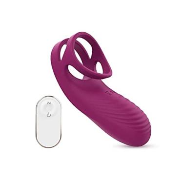 Imagem de Vibradores Peniano Anel Atraso Ejaculação Galo Ponto G Brinquedos Para Homens Estimulador Clitóris Zatla Shop (Roxo)