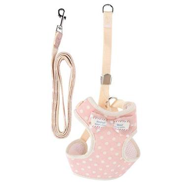 Imagem de Colete peitoral para gatos, colete de caminhada à prova de fuga para colete de gato para coleira (rosa pequeno, grande (adequado para 10-16 kg))