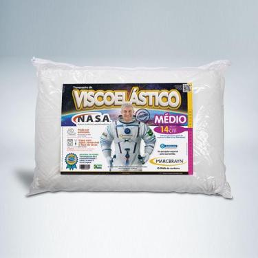 Imagem de Travesseiro Nasa  Viscoelástico Médio 14cm -  Marcbrayn