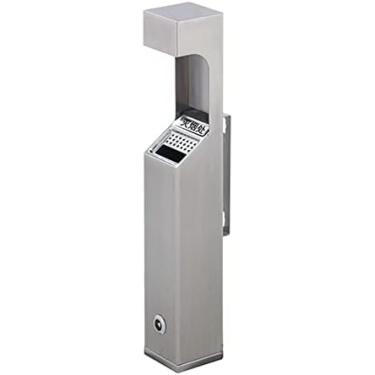 Imagem de Cinzeiro Premium Cigarreira Montada Na Parede Em Aço Inoxidável Para Montagem Na Parede Torre De Eliminação De Cigarros Cinzeiro Comercial - Unidade De Limpeza De Cigarros Fácil De Usar Para Áreas