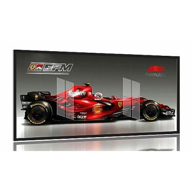 Imagem de Quadro Decorativo Fórmula 1 Ferrari Marlboro 130x60 Com molduras preta