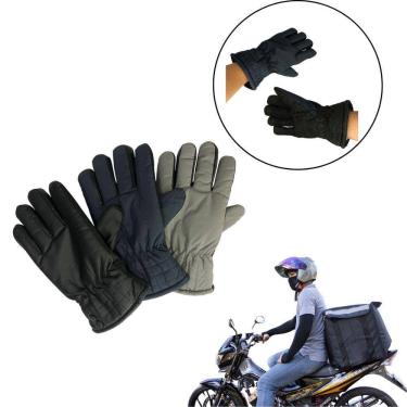 Imagem de Luva Motociclista Motoqueiro Motoboy Entregador Impermeável Térmica Chuva Frio