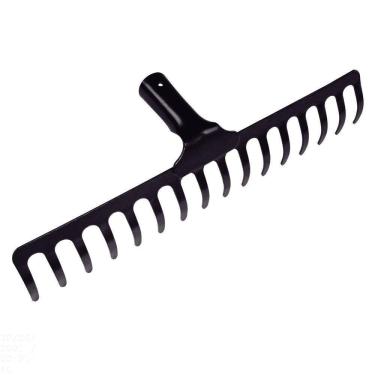 Imagem de Ancinho Curvo Leve Com 16 Dentes Tramontina Em Aço Sem Cabo Tramontina