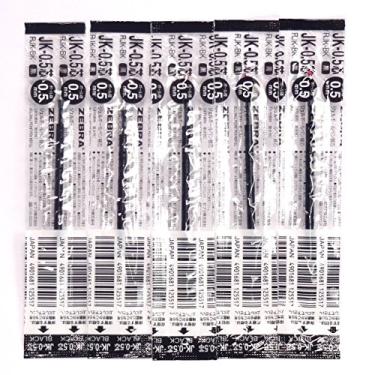Imagem de Zebra JK-0.5 Refil de tinta preta (RJK-BK), 0,5 mm, para caneta esferográfica de gel Sarasa multicolorido, × 5 unidades/total 5 peças (importação do Japão) [pacote original Komainu-Dou]