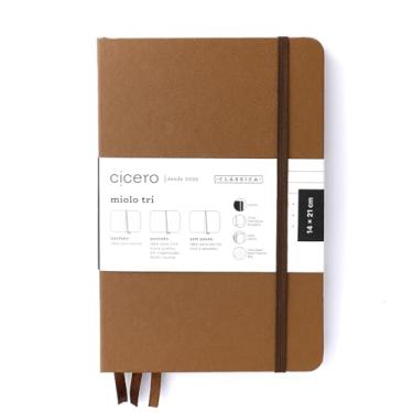 Imagem de Caderneta Ciceros Clássica Miolo Tri 14X21 Caramelo, Cicero