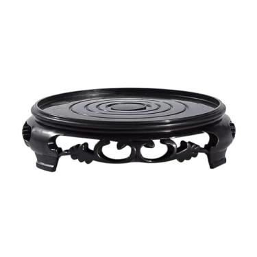 Imagem de Fenteer Pp redondo vaso de flores expositor suporte planta fezes multiuso base vaso de flores para sala estar, 9.7 cm