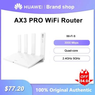 Imagem de huawei AX3 PRO roteador repetidor de sinal wifi 6 longo alcance wifi mesh  3000Mbps  2 4 GHz  5GHz