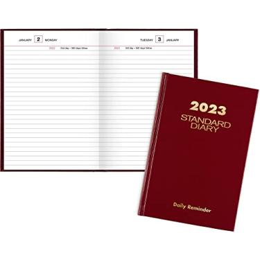 Imagem de Diário 2023 da AT-A-GLANCE, diário padrão, 13,8 x 20,3 cm, pequeno, vermelho (SD38713)