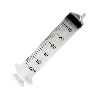 Imagem de Seringa Descartável Lock Bico Cateter Sonda 60 Ml S/Ag 20
