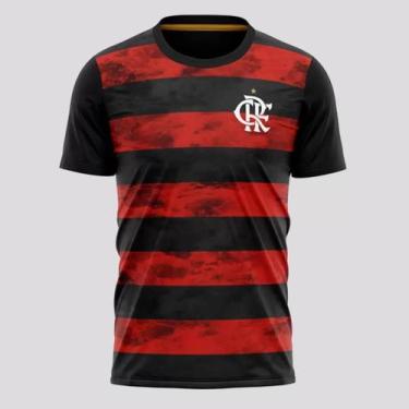 Imagem de Camiseta Flamengo Arbor Masculina - Preto E Vermelho - Braziline