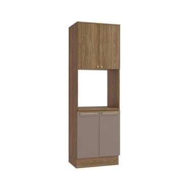 Imagem de Paneleiro De Cozinha Modulado Botanic M630 4 Portas 70cm Nogueira/fendi - Kappesberg