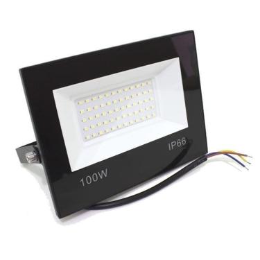 Imagem de Refletor led holofote 100w a prova d`água branco frio 6500k