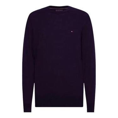 Imagem de Suéter Tommy Hilfiger Manga Longa Tricot Wcc Signature Azul-Masculino
