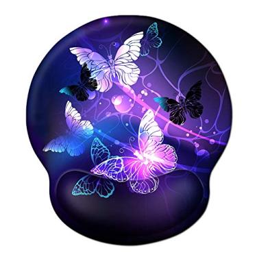 Imagem de Mouse pad ergonômico descansos de pulso, mousepads antiderrapantes com almofada de gel suporte de pulso, mouse pads iVeze confortáveis duráveis para escritório em casa, trabalho eficiente, digitação