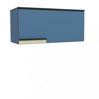Imagem de Armario Aereo 1 Porta 80cm Manhattan Herval - Azul Orion