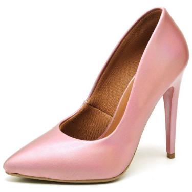 Imagem de Scarpin Feminino Casual Salto Fino Conforto Ellas Online