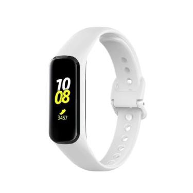 Imagem de Pulseira Silicone Para Galaxy Fit 2 R220 Cor Branco - T-Shirck