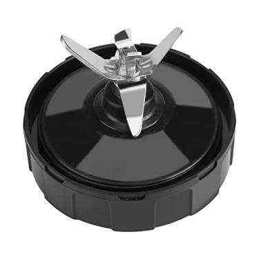 Imagem de 1000W 1500W Liquidificador Espremedor Substituição Extrator de Suco Conjunto de Lâmina Inferior Com 7 Aletas de Plástico + Metal para BL2012 BL2013 BL480 Preto