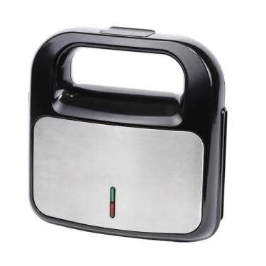 Imagem de Sanduicheira Elétrica Premium 750W, antiaderente e em inox. Ideal para misto-quente e grelhados. Compacta, fácil de limpar e disponível em 110V ou 220V. Perfeita para seu dia a dia na cozinha!