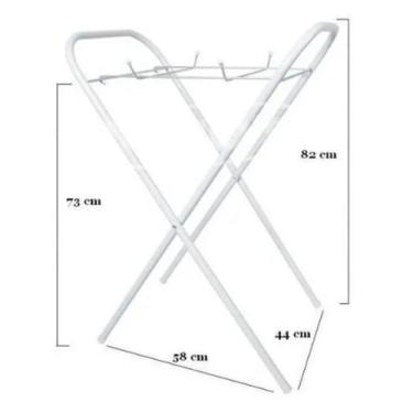 Imagem de Suporte Base Apoio Mesa Universal para Banheira Bebe Infantil Branco -