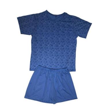 Imagem de Pijama Verão Masculino Adulto Estampado - Oliver Jeans, M, Azul