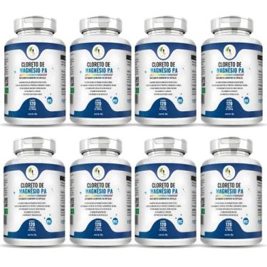 Imagem de KIT C/8 Cloreto de Magnésio Pa - 120 Cáps - Fits Life