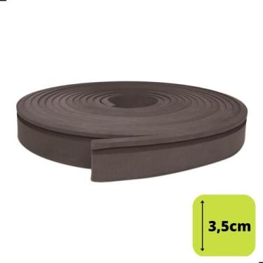Imagem de Moldura Eva Autocolante Boiserie 3,5Cm 10 Metros Marrom - Nova Moldudr