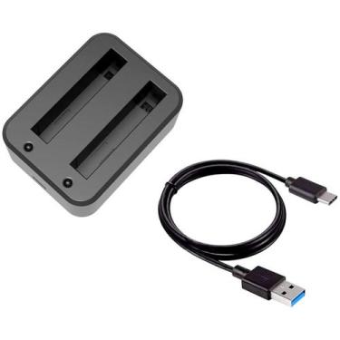 Imagem de Carregador Duplo Insta360 X3 - 2 Baterias - Compacto - Shoot