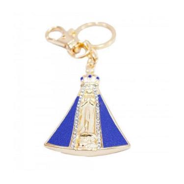 Imagem de Chaveiro Nossa Senhora Aparecida Azul 4.7Cm - Tasco