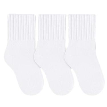 Imagem de Kit 3 pares de meias Soquete Cano Médio Infantil Algodão Selene 2370, 