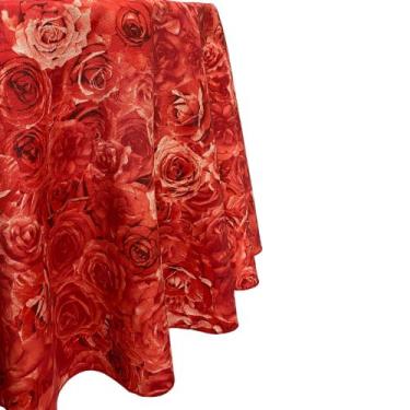 Imagem de Toalha Estampa Dia Das Mães Redonda - MUMUDECOR, ROSAS VERMELHA, 2,80 
