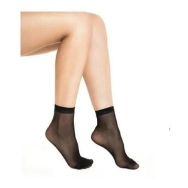 Imagem de Kit 50 Par Meia Fina Soquete Clássica  Atacado Preto