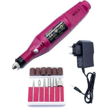 Imagem de Lixadeira Portátil Eletrica Manicure Motor Lixa - BCS